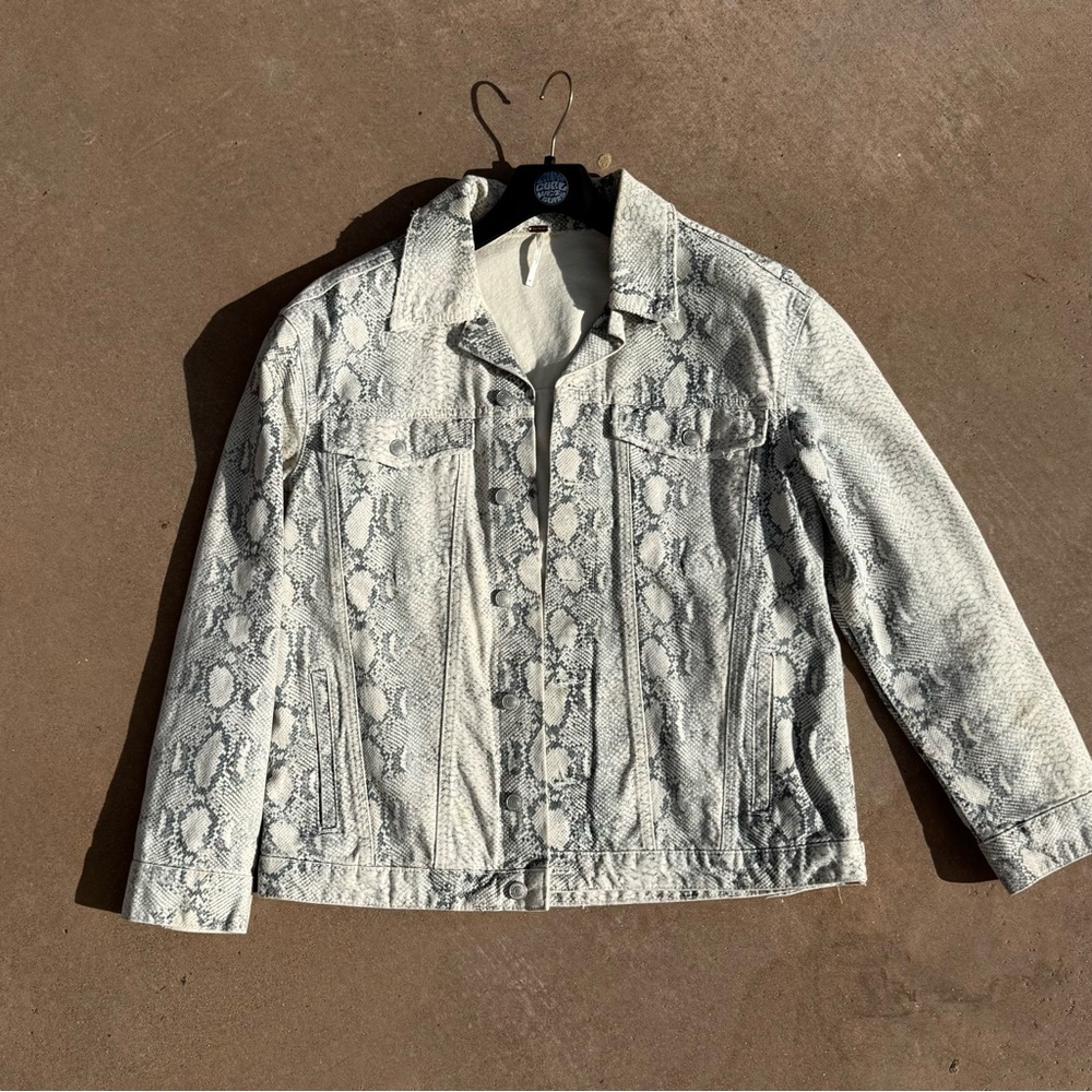 Women's Free People Snake Print Jacket